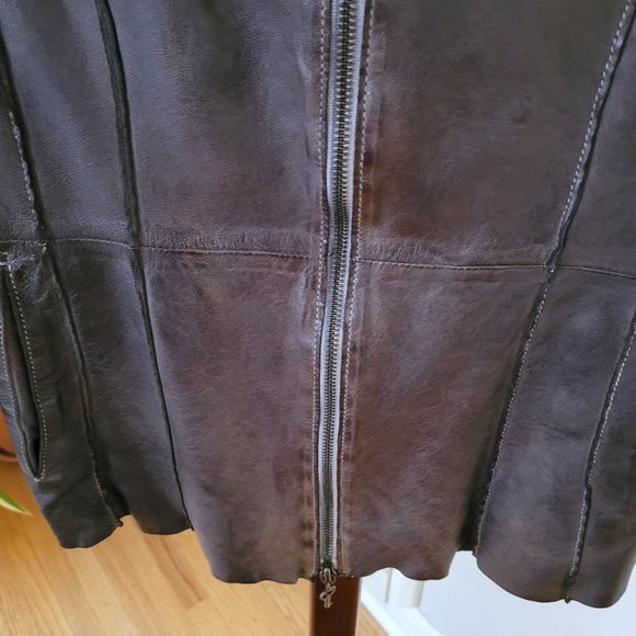 GMS-75 Italian Brown Leather Jacket US M - Picture 14 of 14